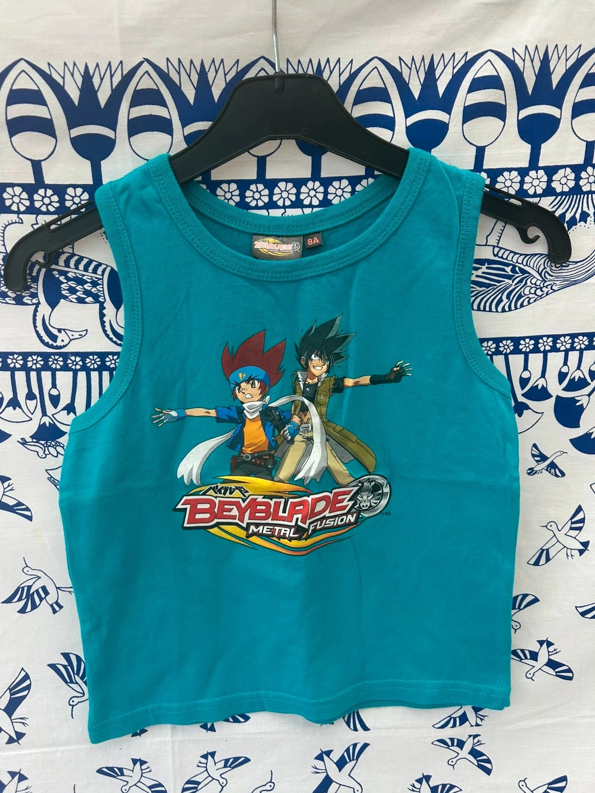 Débardeur Beyblade métal fusion 8 ans bleu turquoise